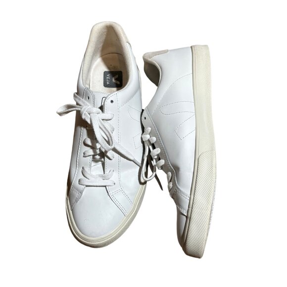 VEJA Esplar Leather Extra White Euro Size 42 US Size 10-11 WORN ONCE - Picture 3 of 5